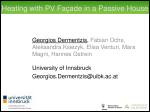 Heating with PV Façade in a Passive House