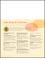 Solar Rating & Certification